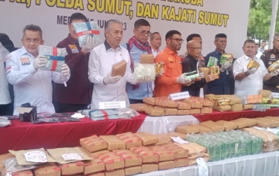 Polda Sumut Musnahkan Narkoba Senilai Rp 690 Miliar, Komitmen Pemberantasan