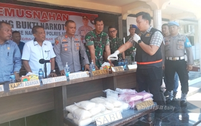 Polres Asahan Musnahkan Narkoba Bernilai Puluhan Miliar