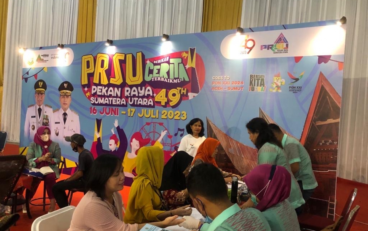 Dinkes Sumut Beri Pelayanan Kesehatan Gratis di PRSU