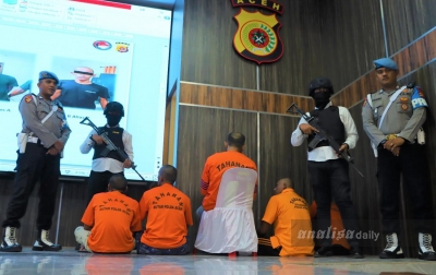Polda Aceh Gagalkan Penyelundupan 57 Kg Sabu Jaringan Internasional, 5 Pelaku Ditangkap