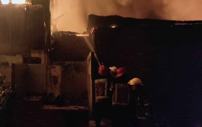 Sembilan Unit Rumah Terbakar di Kelurahan Belawan