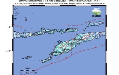 Gempa Magnitudo 6,0 Guncang NTT