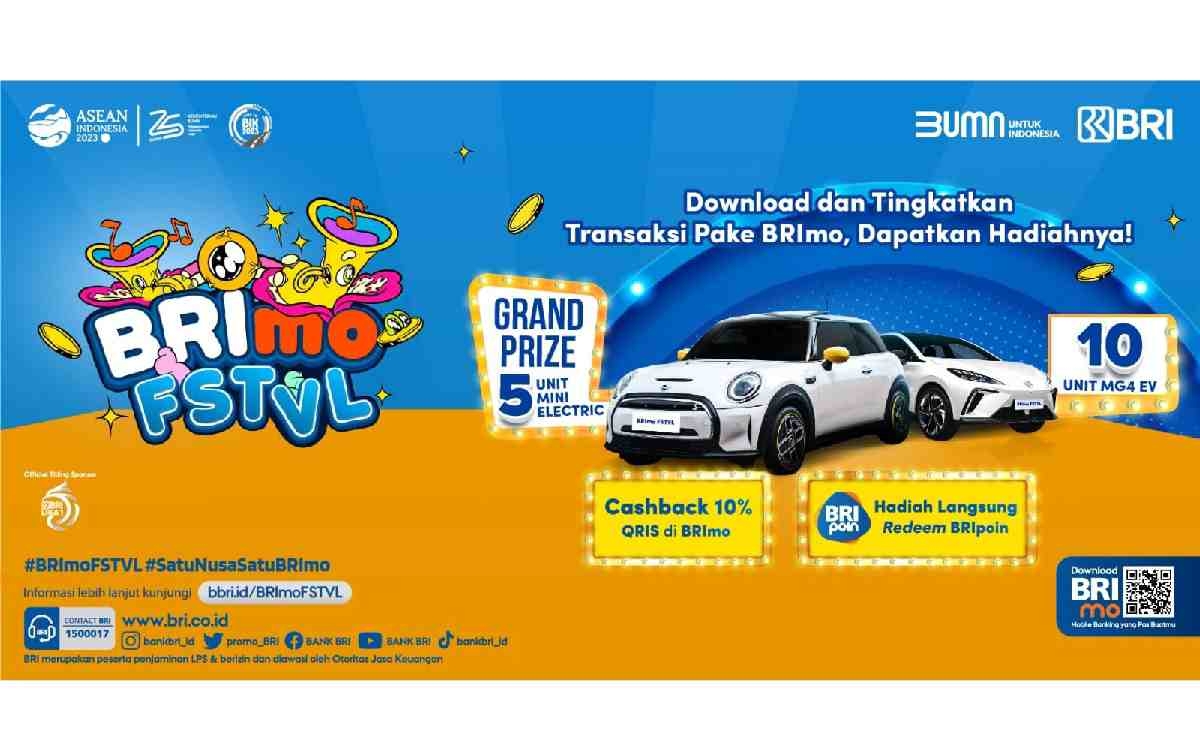 Mobil Listrik Keren Untuk Nasabah BRI di BRImo FSTVL 2023