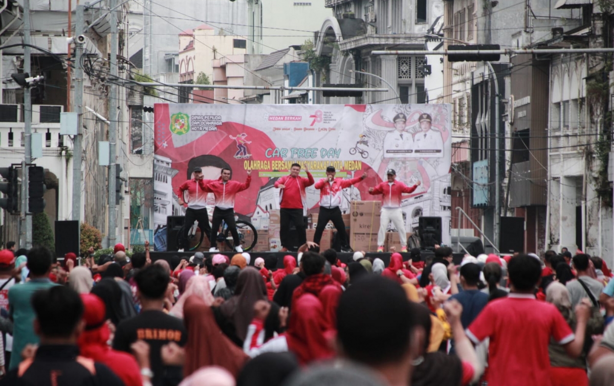 CFD Turut Diramaikan Warga dari Luar Kota Medan