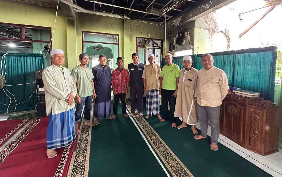 Masjid As Sa'adah Terbakar, Ridha Dharmajaya Berikan Bantuan