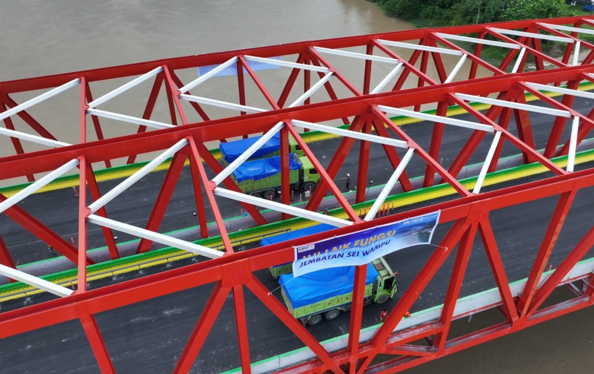 Jembatan Sei Wampu Segera Sambungkan Tol Binjai-Pangkalan Brandan