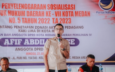 Afif Abdillah Dorong Walikota Medan Terbitkan Perwal tentang Pedagang Kaki Lima
