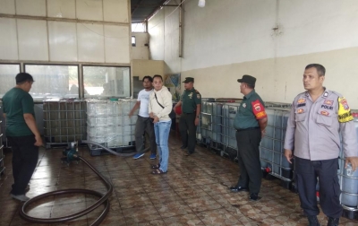 Gerebek Gudang di Medan Deli, Intel Kodim 0201/Mdn Amankan 60 Ton Solar Subsidi