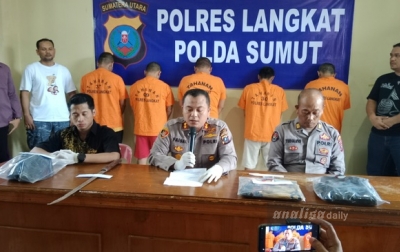 Polres Langkat Tetapkan 5 Tersangka Buntut Tewasnya Ketua Ormas Bagong