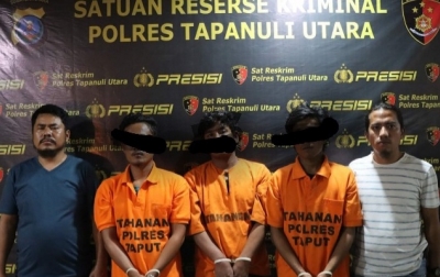 Komplotan Curanmor di Taput Tak Berkutik Ditangkap Polisi