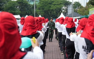 Paskibraka Kota Medan Latihan Jelang HUT ke-78 RI