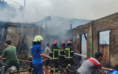 Kebakaran Hanguskan 7 Rumah Warga di Jalan Badur Medan, Tak Ada Korban Jiwa