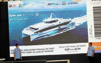 Makin Lengkap, Bank Mandiri Jualan Tiket Majestic Fast Ferry Batam-Singapura via Livin’ Sukha