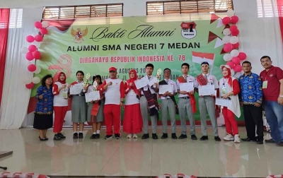 Perayaan HUT RI, Alumni Diharapkan Berkontribusi ke SMAN 7 Medan