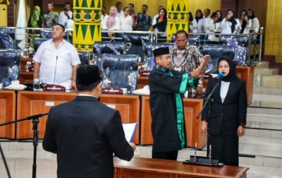 Alfi Syahra Dilantik Jadi Anggota DPRD Deliserdang