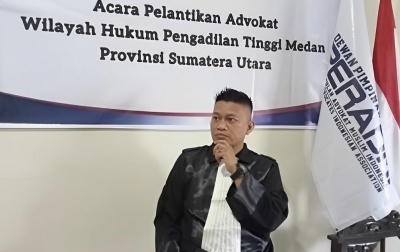 Ketua BAIN HAM RI Sumut Dilantik Jadi Advokat di PERADMI