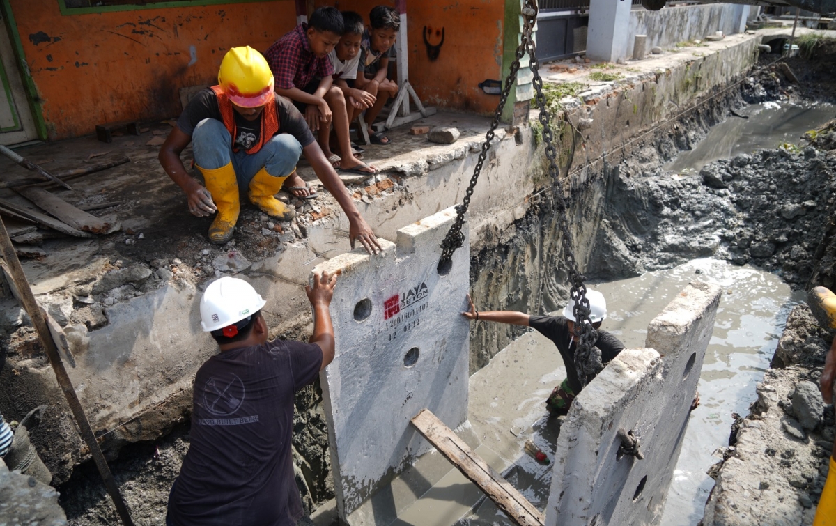 Saluran Drainase Jalan Pancing Mabar Hilir Diperbaiki Dinas SDABMBK