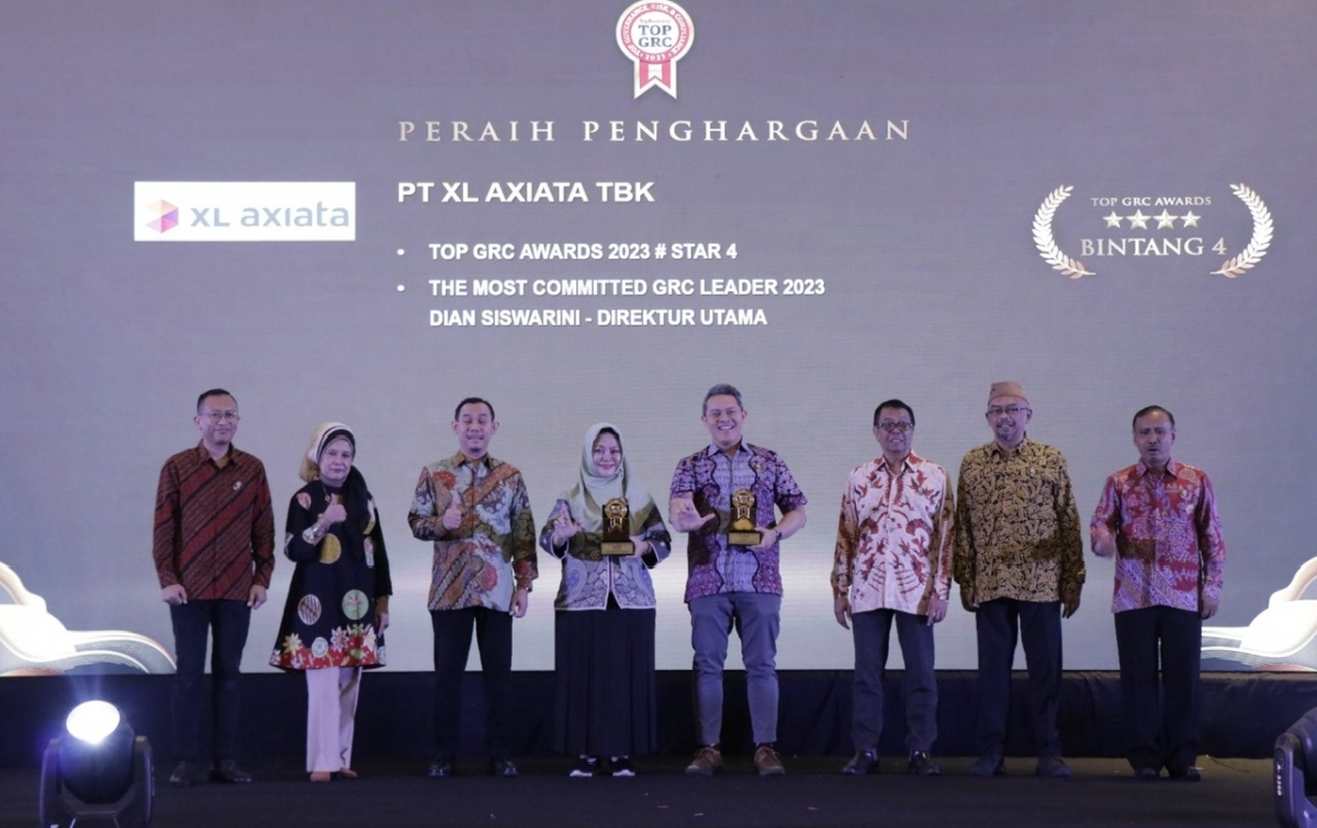 Penerapan Prinsip ESG Terus Ditingkatkan, XL Axiata Raih TOP GRC Awards 2023