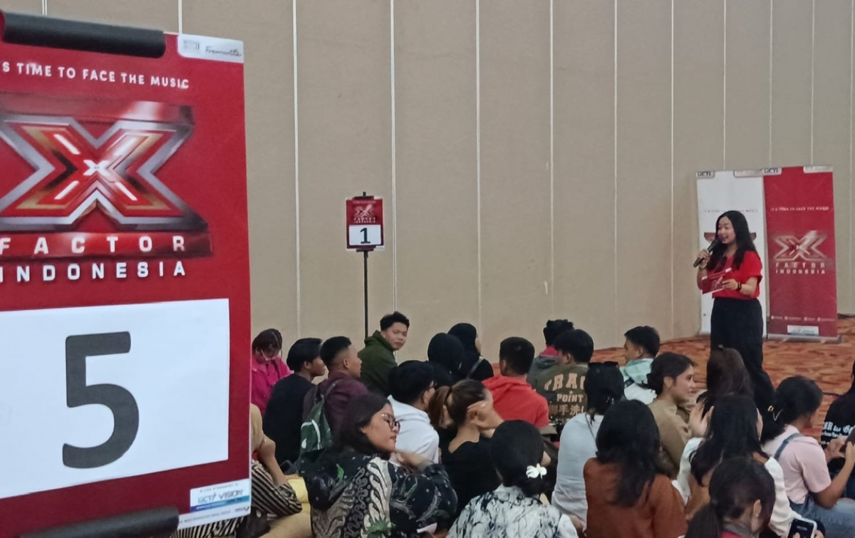 Ratusan Peserta Antusias Ikuti Ajang Pencarian Bakat X Factor di Medan