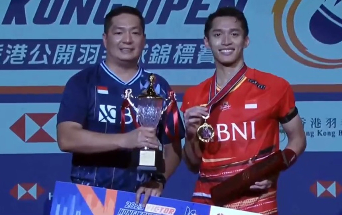 Kalahkan Kenta Nishimoto, Jonathan Christie Juara Hong Kong Open 2023