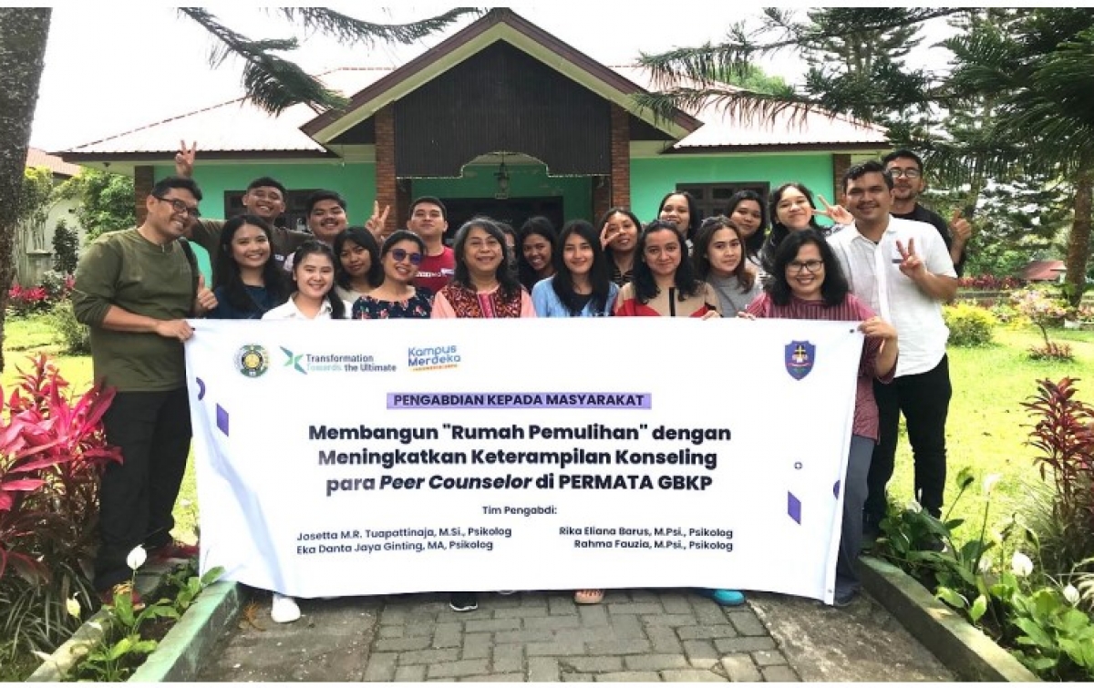Tim LPPM USU Laksanakan Training of Trainer Peer Counselor Permata Gereja Batak Karo Protestan