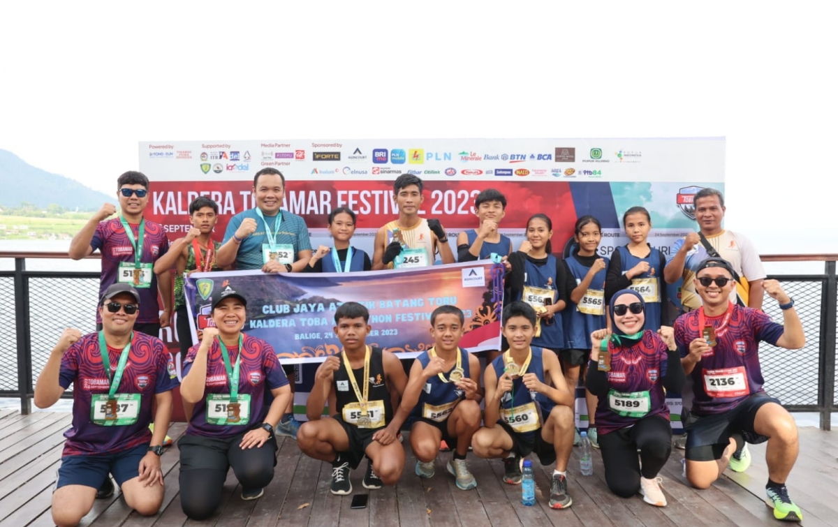 10 Atlet Lari Binaan PTAR Kembali Ikuti Festival Kaldera Toba Marathon