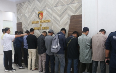 Polisi Tangkap 15 Penjudi Online di Banda Aceh