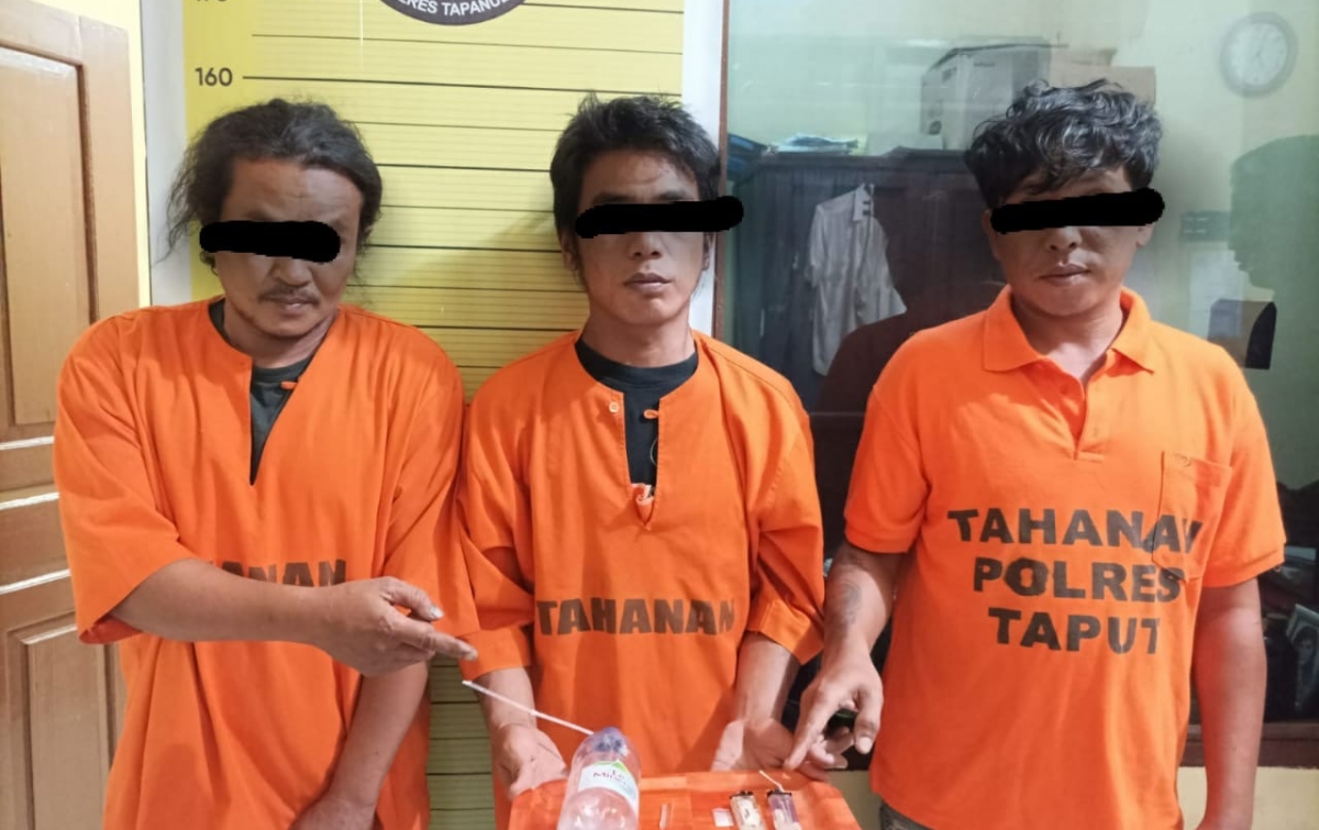 Pesta Narkoba, 3 Warga Tarutung Ditangkap Polisi