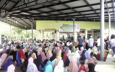 Ribuan Masyarakat Hadiri Peringatan Maulid Nabi Muhammad di Masjid Al-Huda Stabat