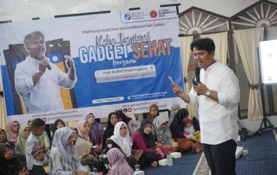Kunjungi SD Terpadu Muhammadiyah 36 Medan, Prof Ridha Ungkap Problem Gadget Bagi Generasi Muda