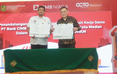 CIMB Niaga dan Pemko Medan Kerja Sama Dukung Digitalisasi UMKM melalui OCTO Merchant