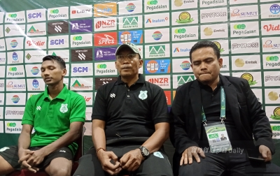 Miftahudin Bertanggungjawab Atas Hasil Imbang PSMS Medan Melawan Sriwijaya