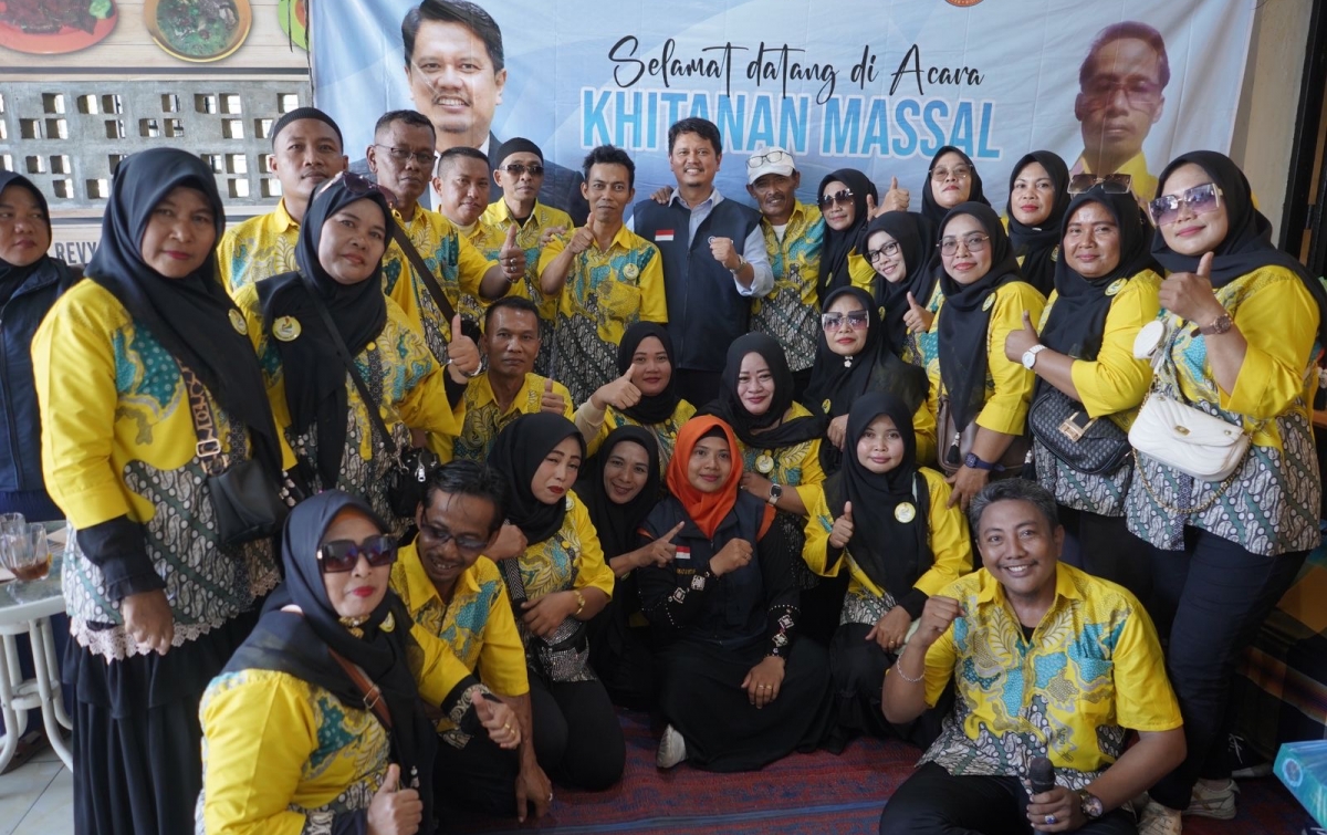 Bersama Komunitas Candel, Prof Ridha Sampaikan 5 Janji Kepada Peserta Sunatan Massal di Belawan