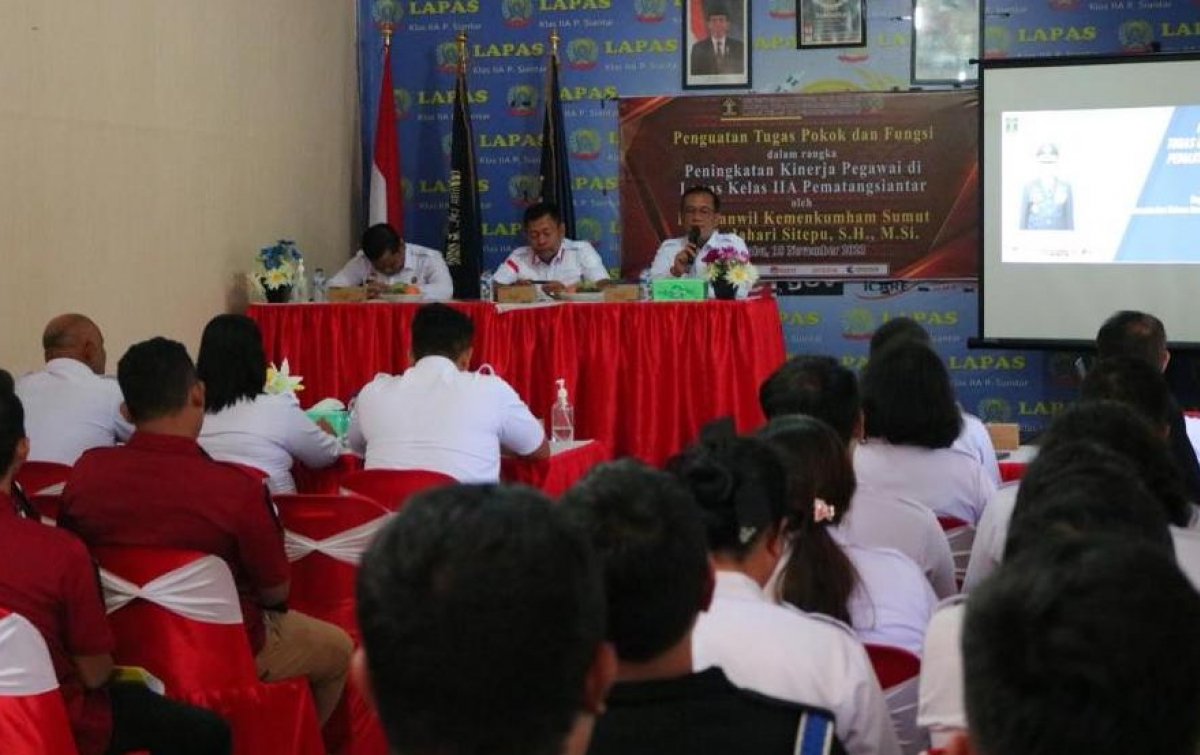 Kakanwil Kemenkumham Sumut Ingatkan Lapas Siantar Jalin Sinergitas dengan APH