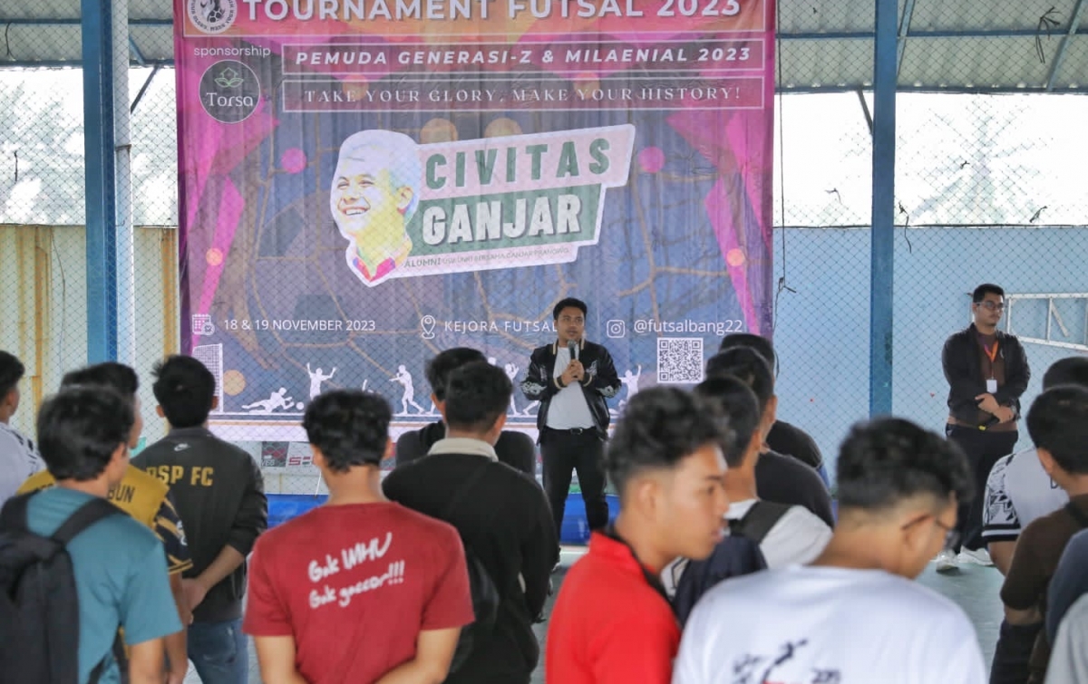 Cegah Kenakalan Remaja, Civitas Ganjar Sumut Gelar Turnamen Futsal di Medan