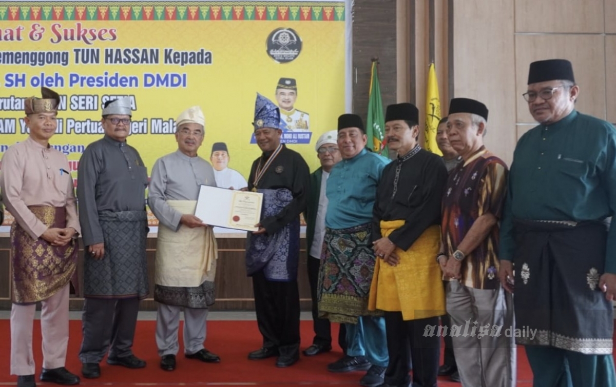 Afandin Dianugerahi Temenggong Tun Hassan, Dinilai Perjuangkan Harkat Melayu Islam
