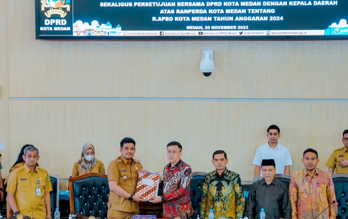 DPRD Setujui APBD Medan TA 2024 Rp 8,02 Triliun, Bobby Nasution: APBD Rakyat Berbasis Kesejahteraan