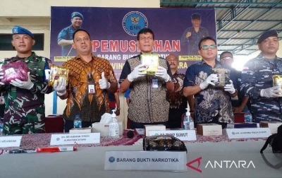 Sabu Seberat 7 Kilogram Dimusnahkan, Dibawa dari Malaysia