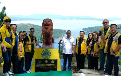Lions Clubs International Distrik 307 A2 Indonesia Bangun Monumen di Wisata Alam Geosite Sipinsur