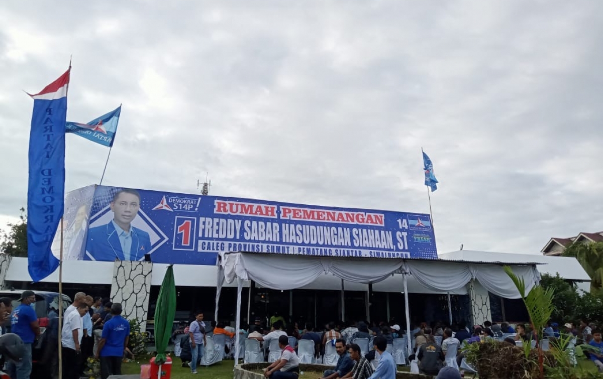 Resmikan Rumah Pemenangan, Freddy Siahaan Jadi Barometer Demokrasi Politik Sumut dari Siantar