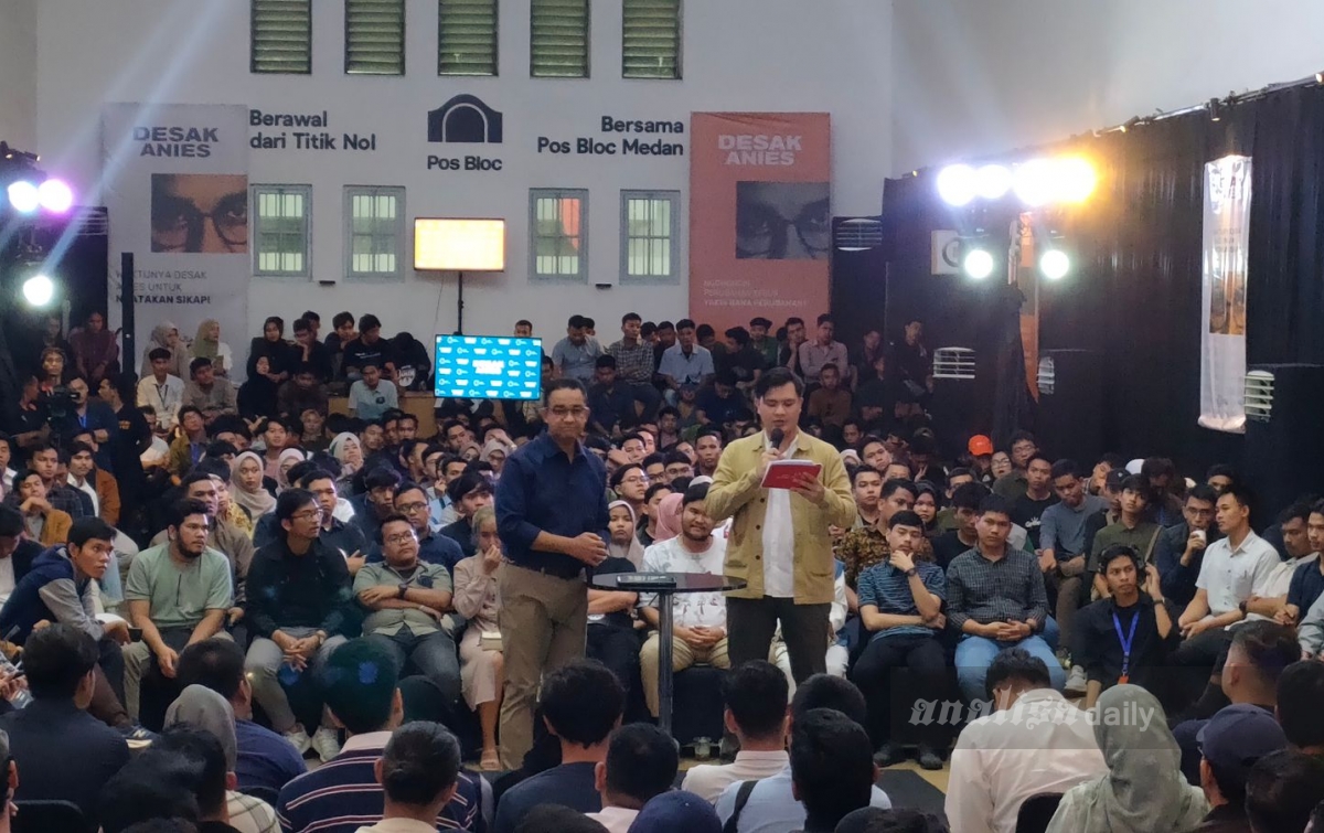 Anies Baswedan Janji Kembalikan Marwah KPK di Hadapan Anak Muda Medan