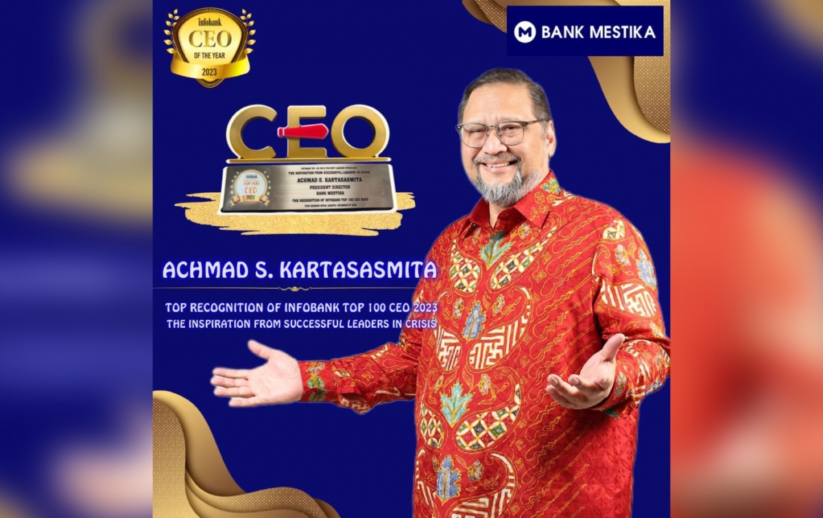 Presiden Direktur Bank Mestika dapatkan penghargaan TOP 100 CEO 2023