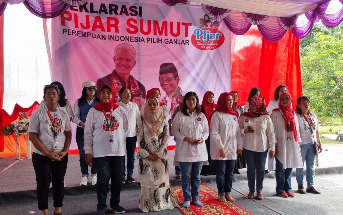 Pijar Sumut Siap Dukung Ganjar-Mahfud, Siti Atikoh: Pilih Pemimpin dengan Hati Nurani