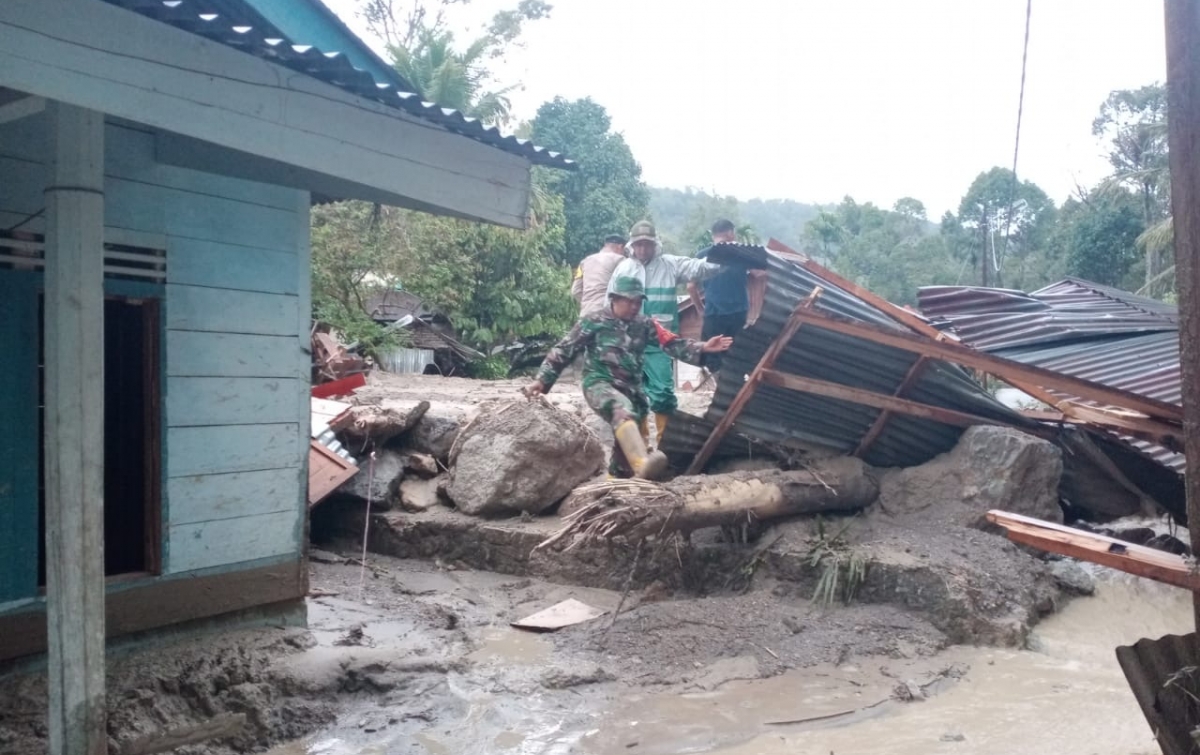 7 Rumah di Taput Rusak Diterjang Banjir