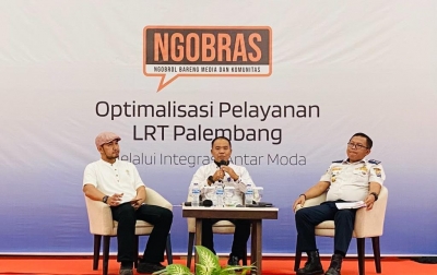 LRT Jadi Tulang Punggung Transportasi Masyarakat Palembang