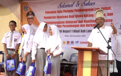 SMAN 1 Hinai Deklarasi Bebas Perundungan dan Narkoba