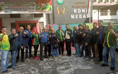 KONI Bandung Kunjungi KONI Medan