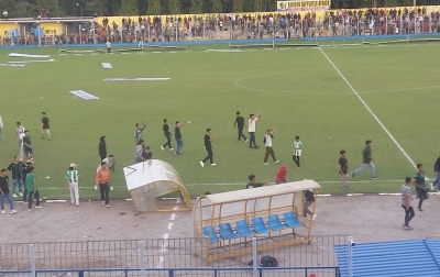 PSMS Ditahan Imbang PSPS 0-0, Suporter Ricuh hingga Rusak Fasilitas Stadion
