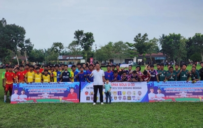 Relawan Laskar Setia Ganjar Gelar Turnamen Cup Sepak Bola U-23