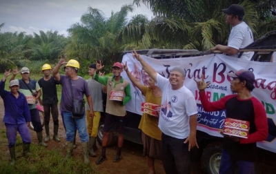 Jumat Berbagi Ganjar-Mahfud di Sergai Sasar Buruh Tani